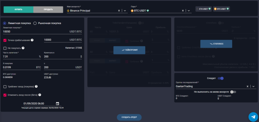 покупка в перерыве сопротивления