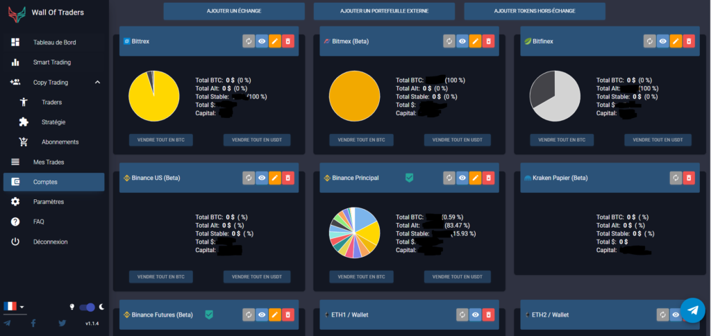 Social Trading - Portfolio Wall Of Traders