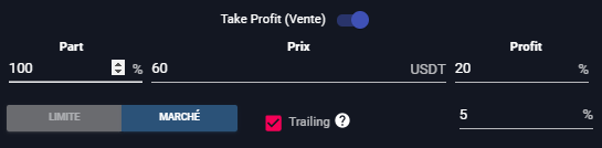 Apprendre le Trading : Trailing Take Profit