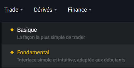 Binance Trade Fondamental