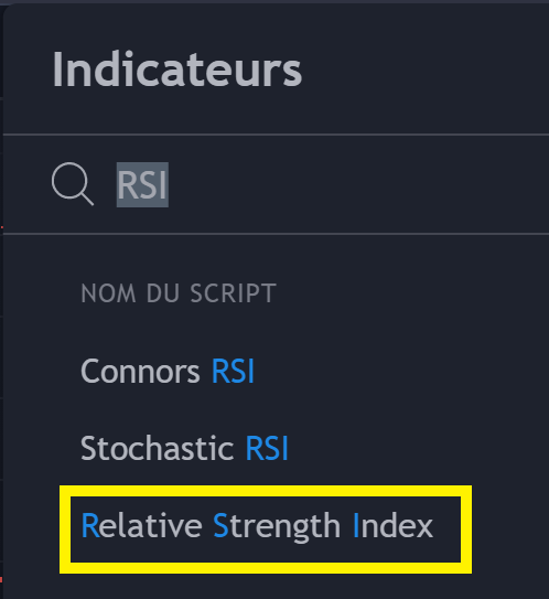Choix d'un indicateur technique de trading