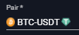 Pair BTC USDT