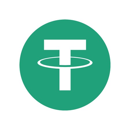 Icône de blockchain de crypto monnaie Tether