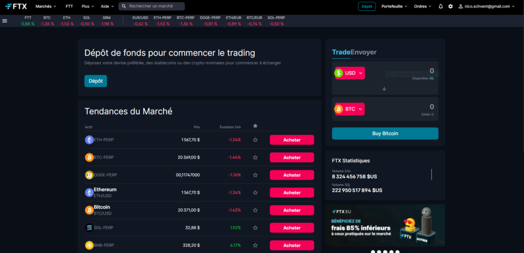 FTX avis : Les bases