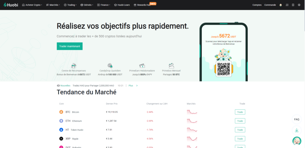 Huobi Avis : Qu'est-ce que Huobi ?