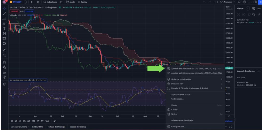 Créer un Bot de Trading à partir du RSI
