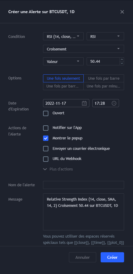Créer un Bot de Trading à partir du RSI