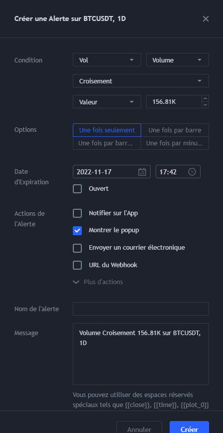 Créer un Bot de Trading à Partir d'un Volume 