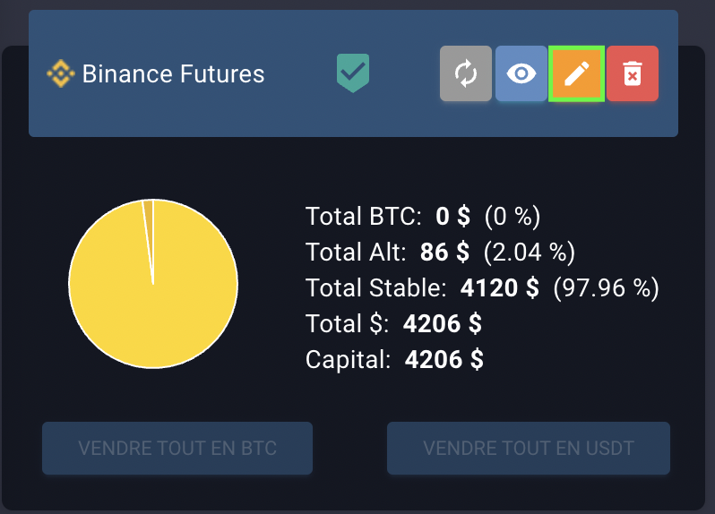 Modifier un échange sur Wall Of Traders