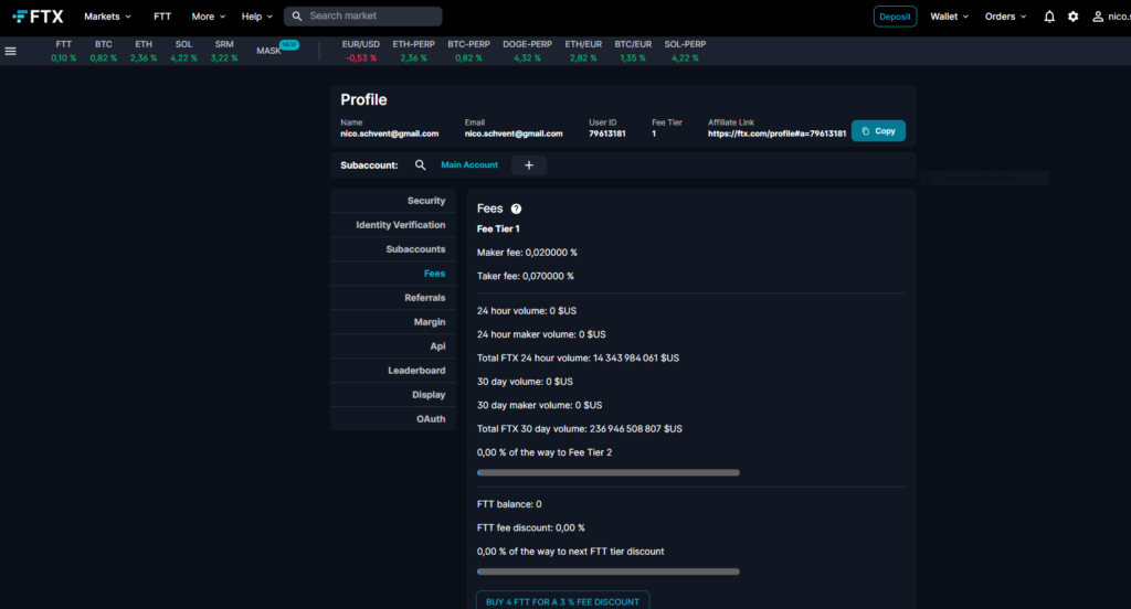 FTX tutorial, The taxes