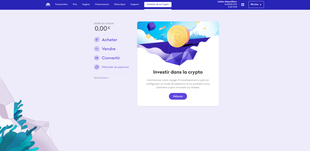 Comment transférer des fonds vers Kraken ?