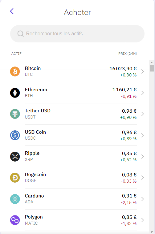 Comment transférer des fonds vers Kraken ?