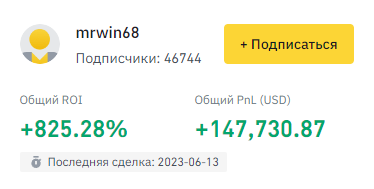 Leaderboard Binance:Одни из лучших трейдеров таблицы лидеров Бинанс