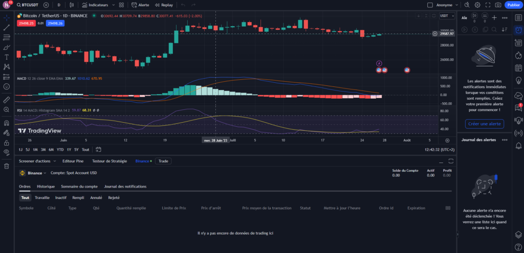 Les avantages de l'intégration de TradingView avec Binance