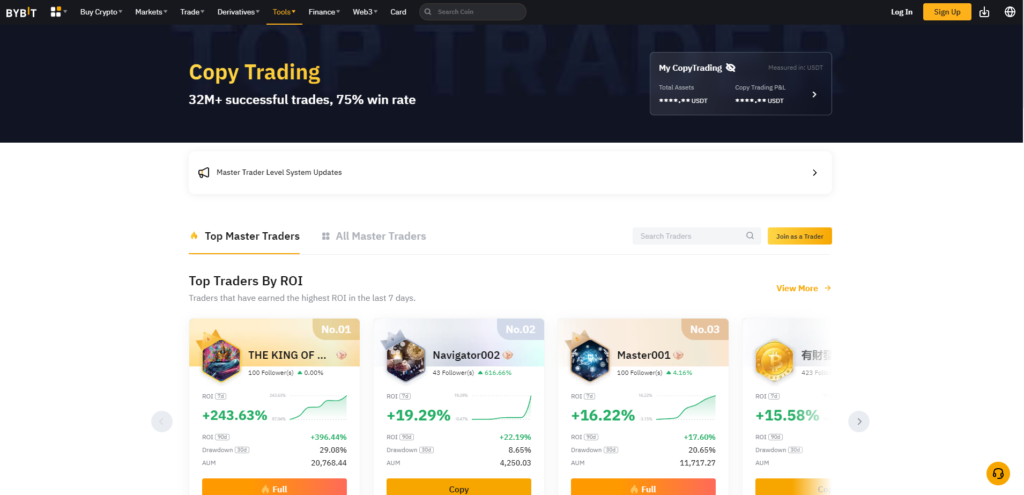 Copy Trading sur Bybit